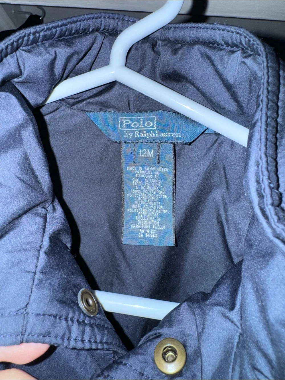 Polo by Ralph Lauren Navy Quilted Puffer Jacket